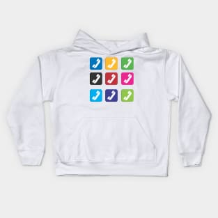 colorful phone Kids Hoodie